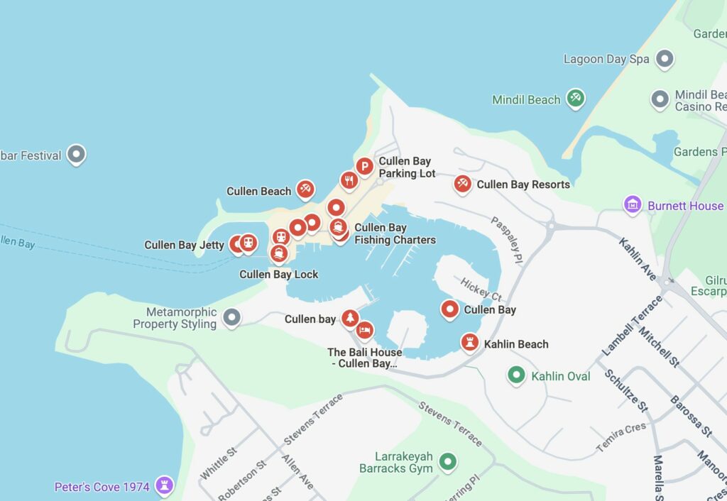 Cullen Bay Map